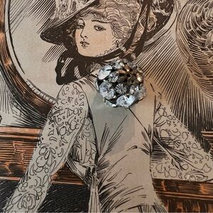 Vintage rhinestone bead